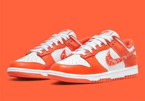 nike dunk low weiß orange